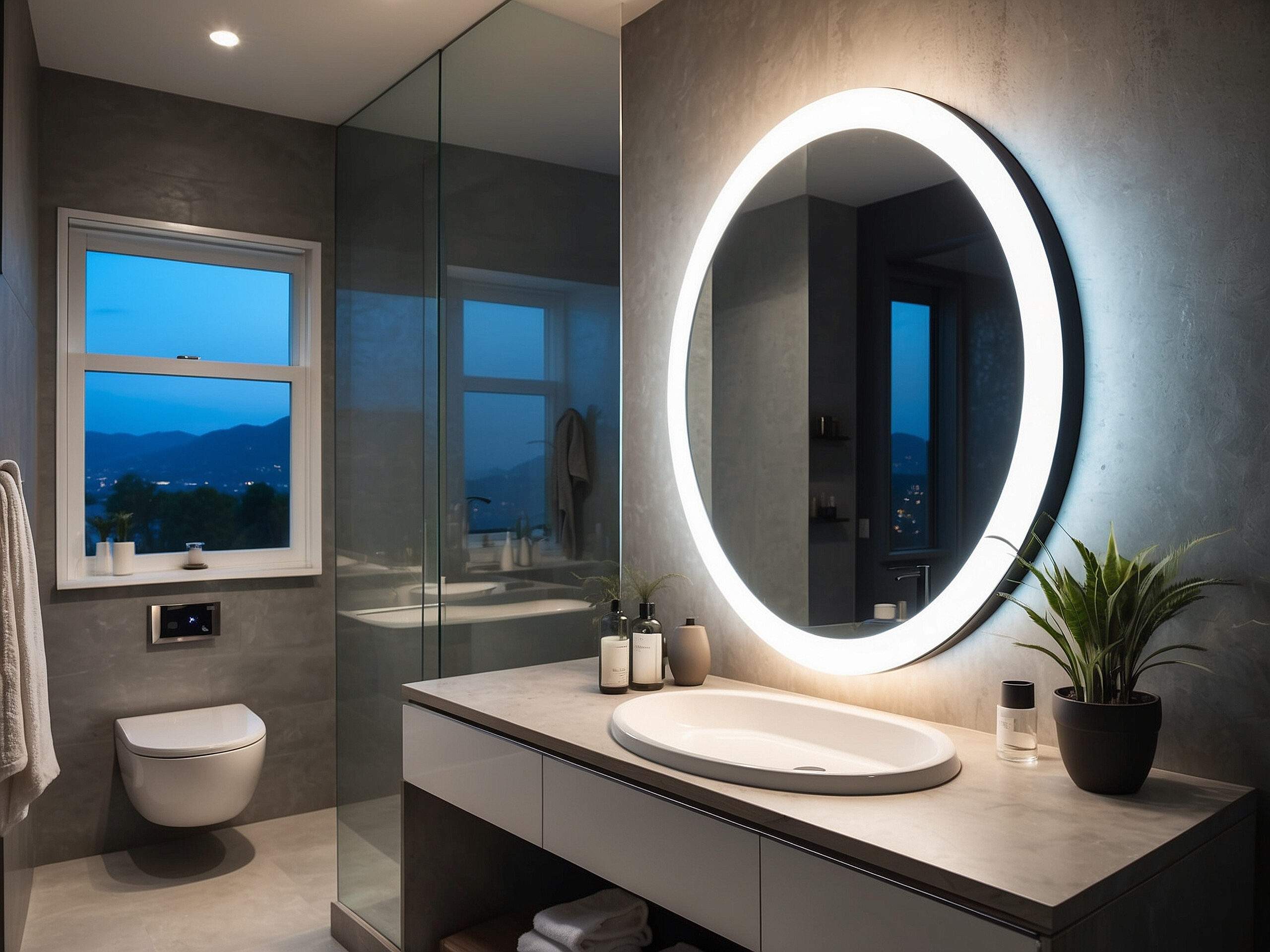Cómo elegir un espejo LED para el baño: tamaño, luz y funciones